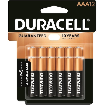 Duracell BATTERY, ALKA, AAA, 12 DURMN24RT12Z